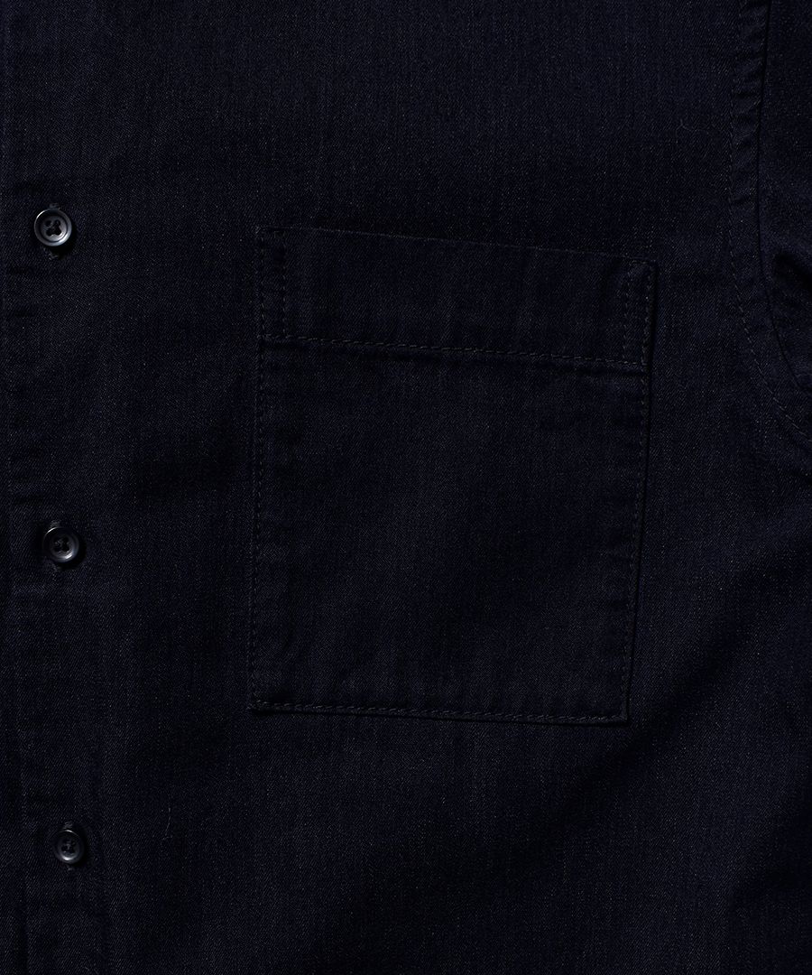 Band Collar OG. Denim Long SH (BLK)