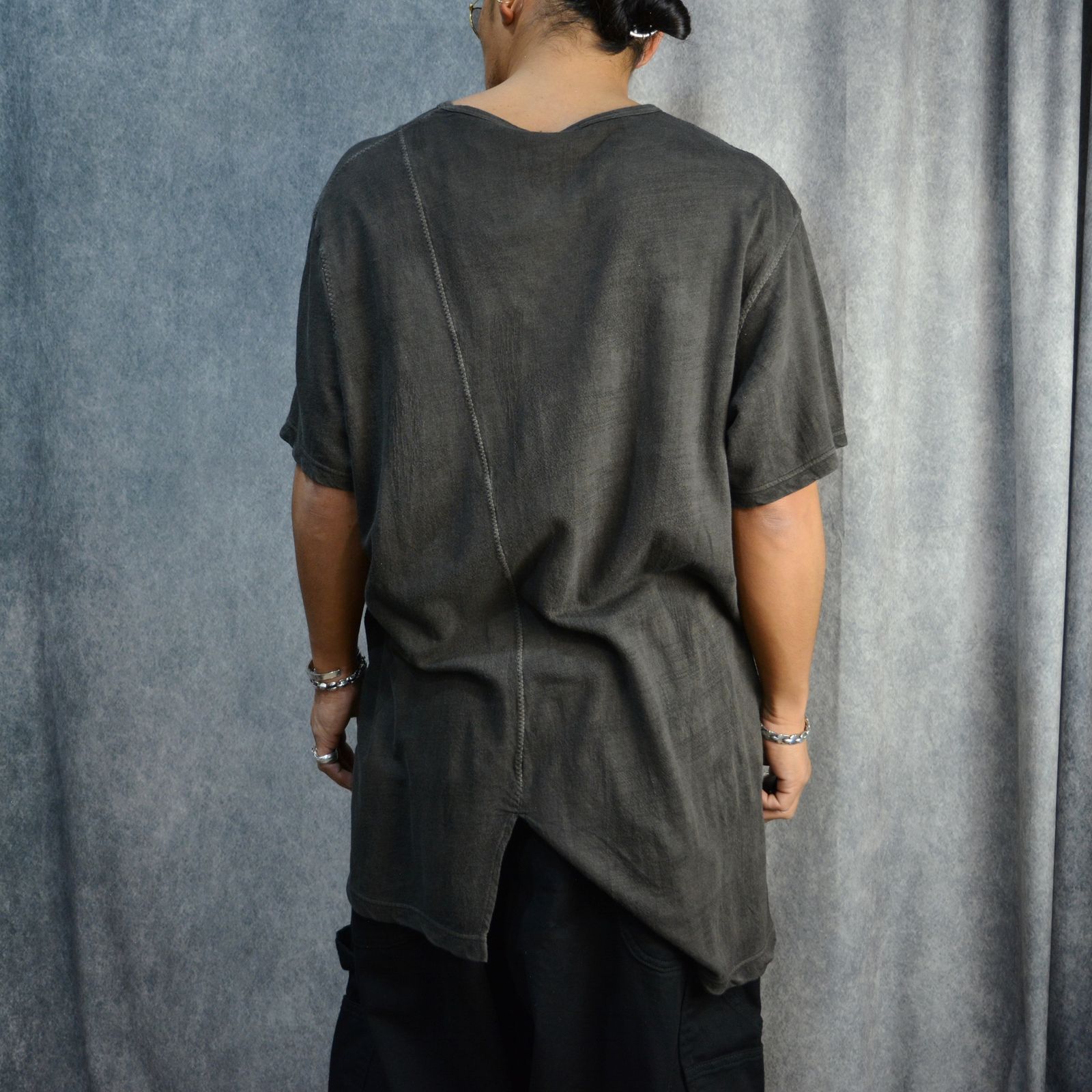 千鳥 ST 半袖 墨染め Tシャツ （BLACK / ブラック）