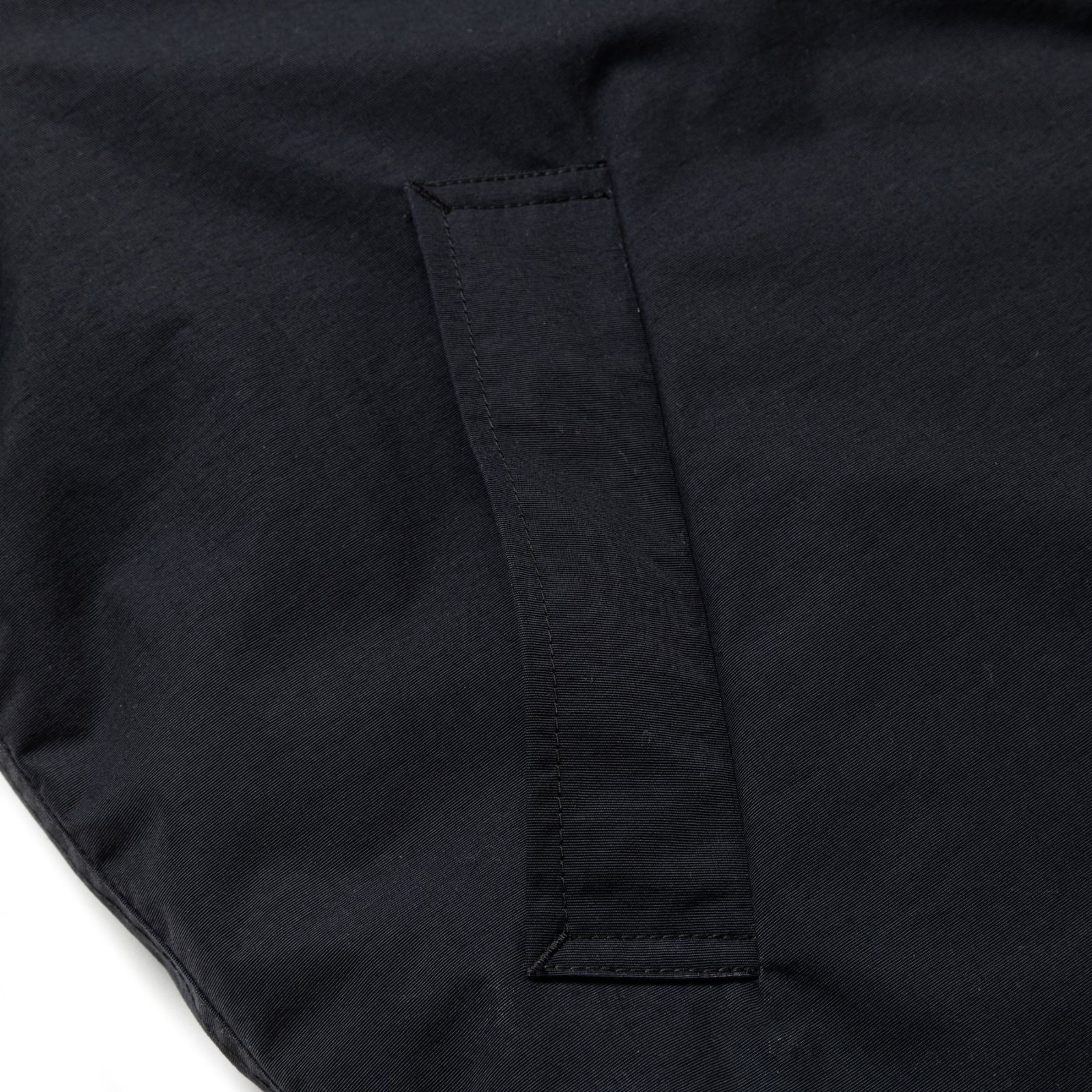 TASLAN NYLON PADDED JACKET (BLACK) / スタンドカラー パデッドジャケット
