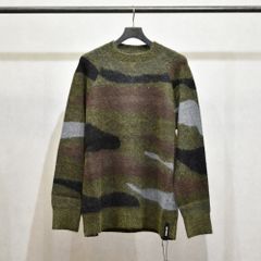 ウールナイロンモヘアアクリルニット 迷彩柄 （CAMO）