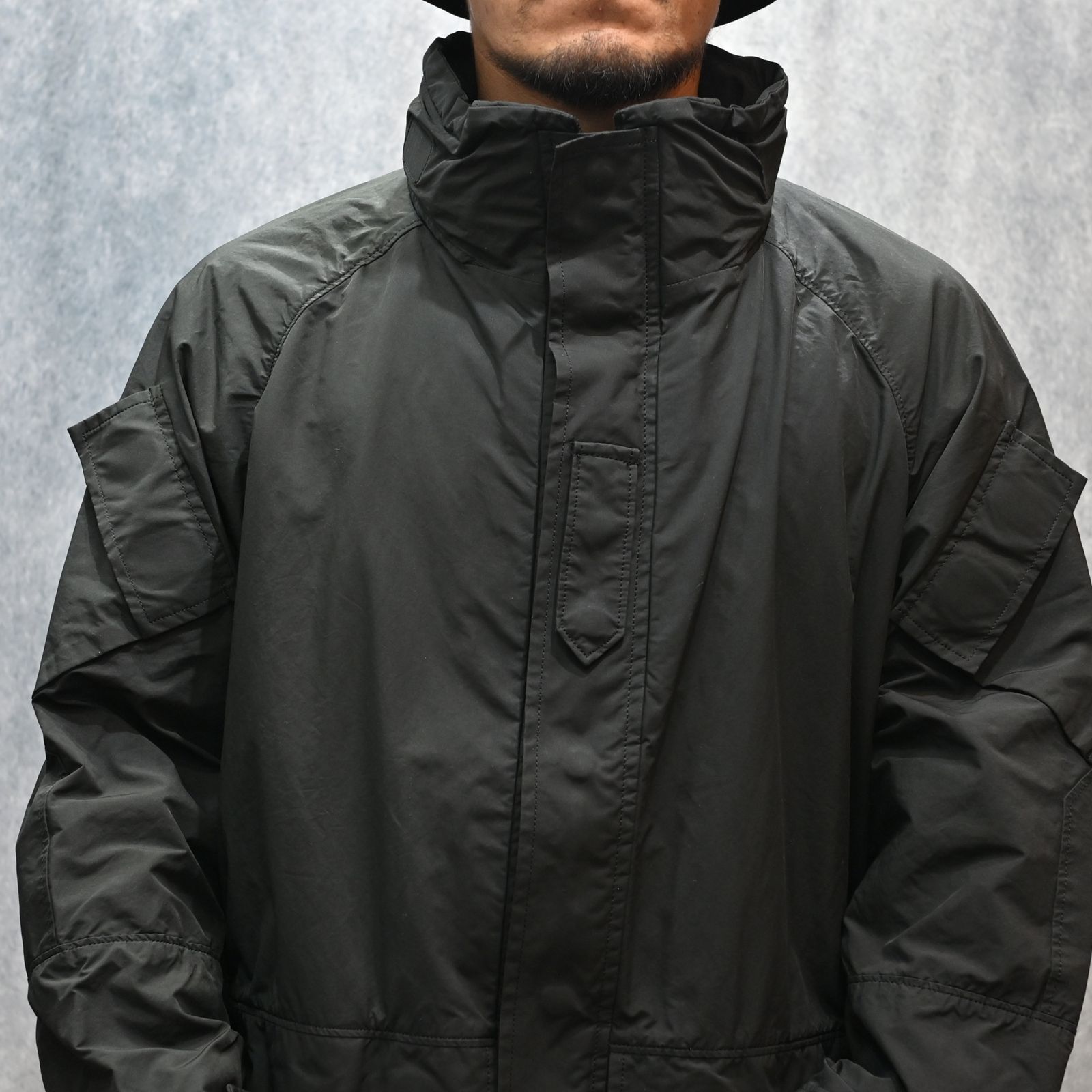 WEATHER MILITARY JACKET / LINER NYLON ZU CONNECTION  （BLACK)｜ウェザーミリタリー ジャケット （ブラック） PC-026-2988-10