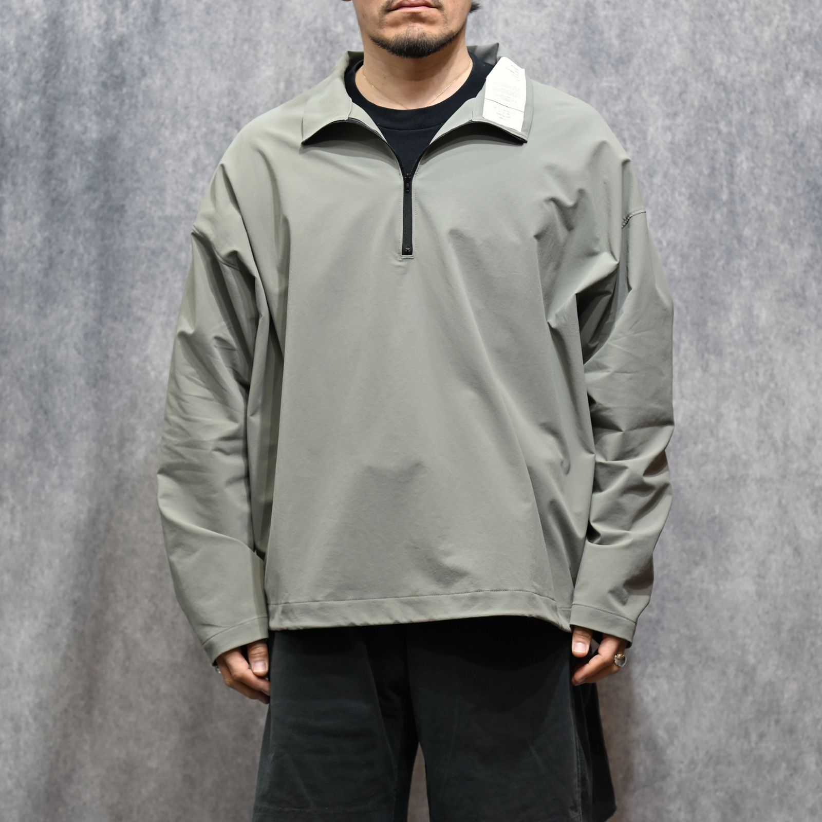 HALF ZIP PULLOVER （GRAY / グレー）｜ハーフジップ プルオーバー｜9261-CS06-004