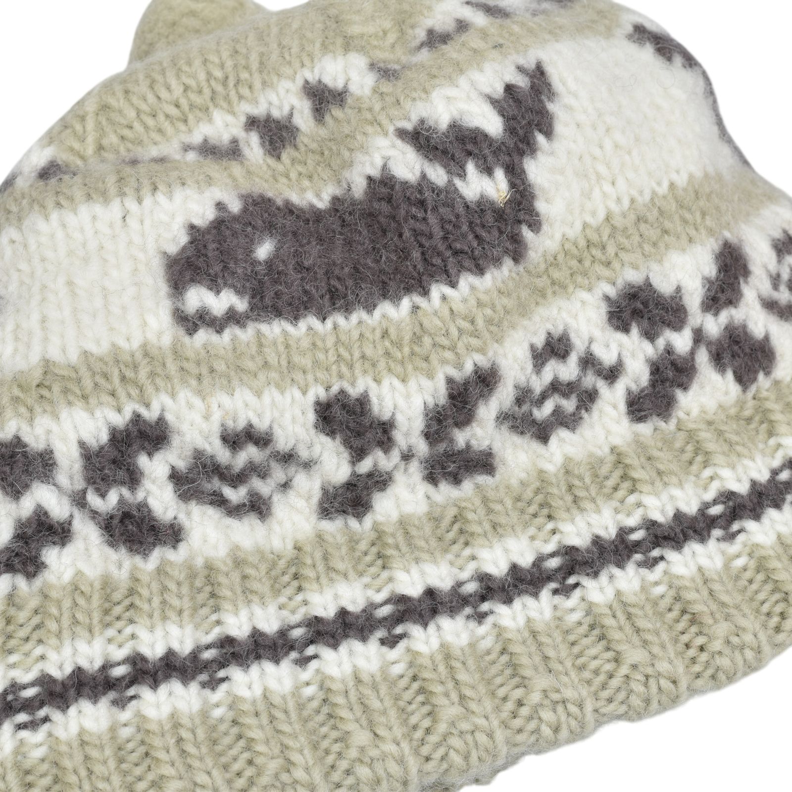 Canadian Knit Cap "SNOWMAN" (GRAY)｜ニットキャップ・ニット帽｜Z01011