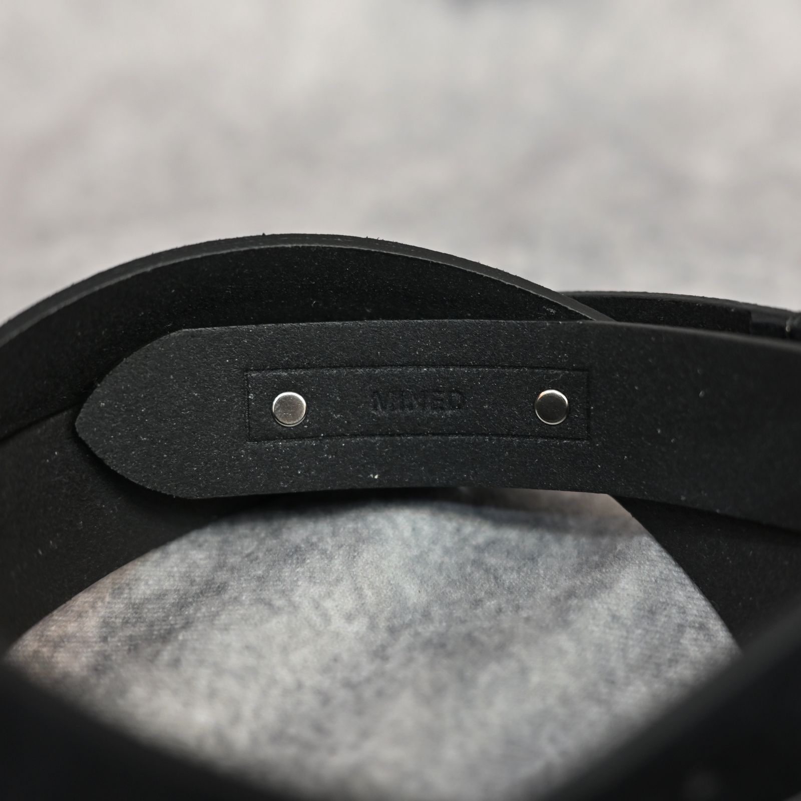 Suede Leather Belt （BLK） / スエードレザー ベルト （ブラック） LBT-016