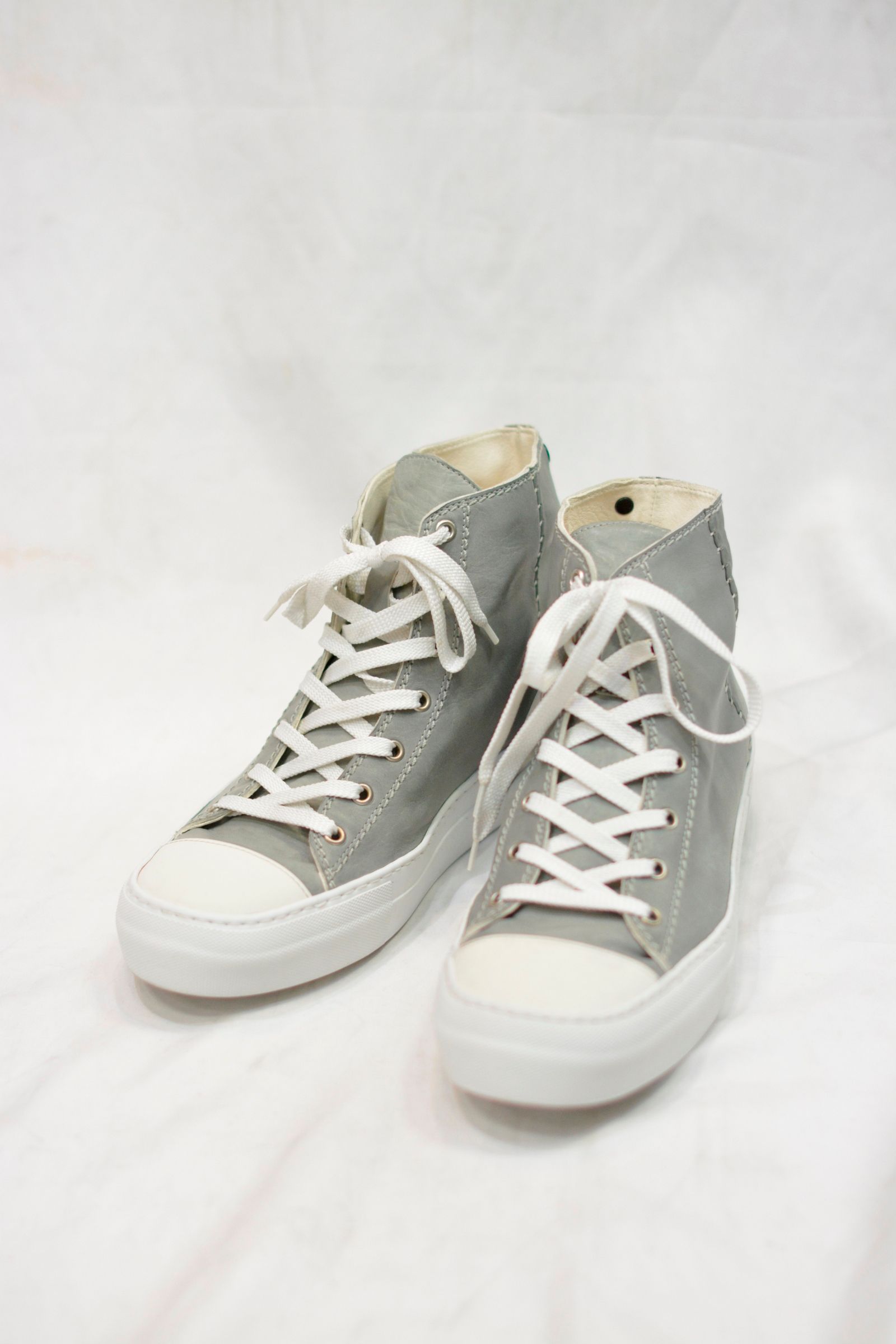 CALF LEATHER HI-CUT SNEAKER