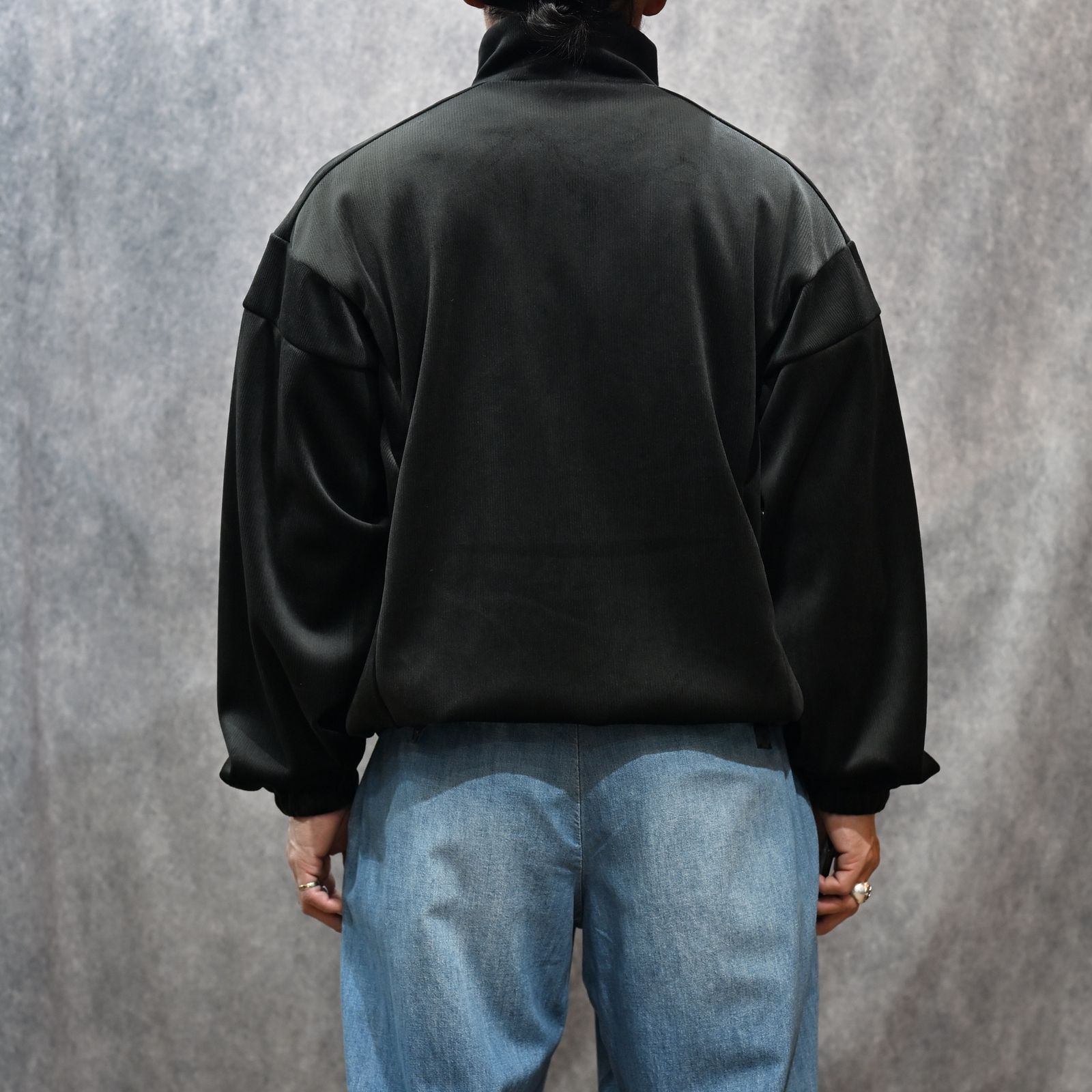 TRACK JACKET （BLACK）｜コーデュロイ トラックジャケット｜2252-BL08-008