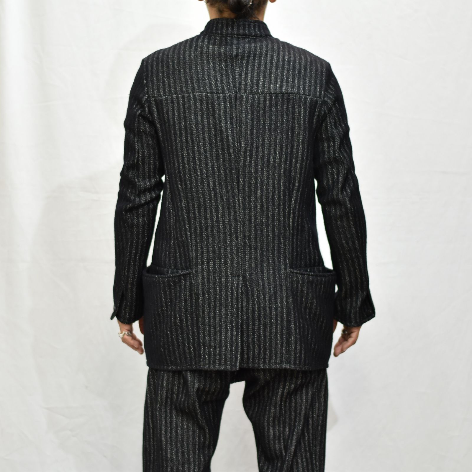 WOOL COTTON BTTON FRONT JACKT UNILINED”