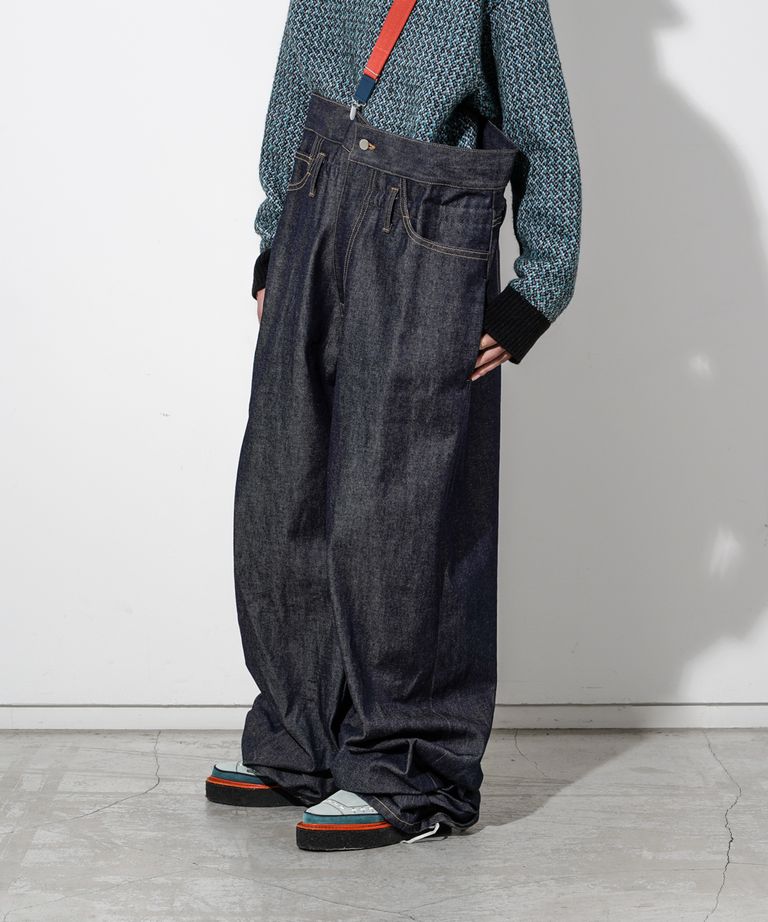 FACETASM - SUPER BIG DENIM PANTS (INDIGO) | chord online store