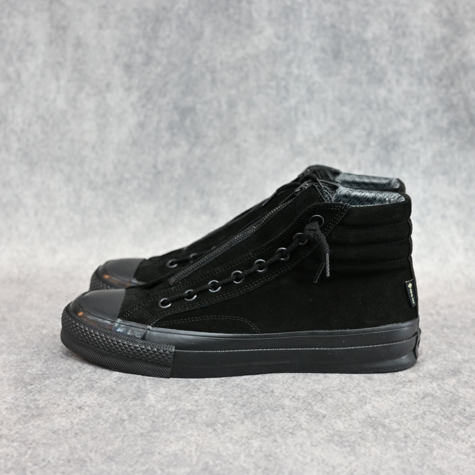 MINEDENIM × nonnative DWELLER TRAINER 2 HI COW LEATHER WITH GORE-TEX by SPINGLE （BLK×BLK）｜ノンネイティブ スニーカー｜NN-F4753