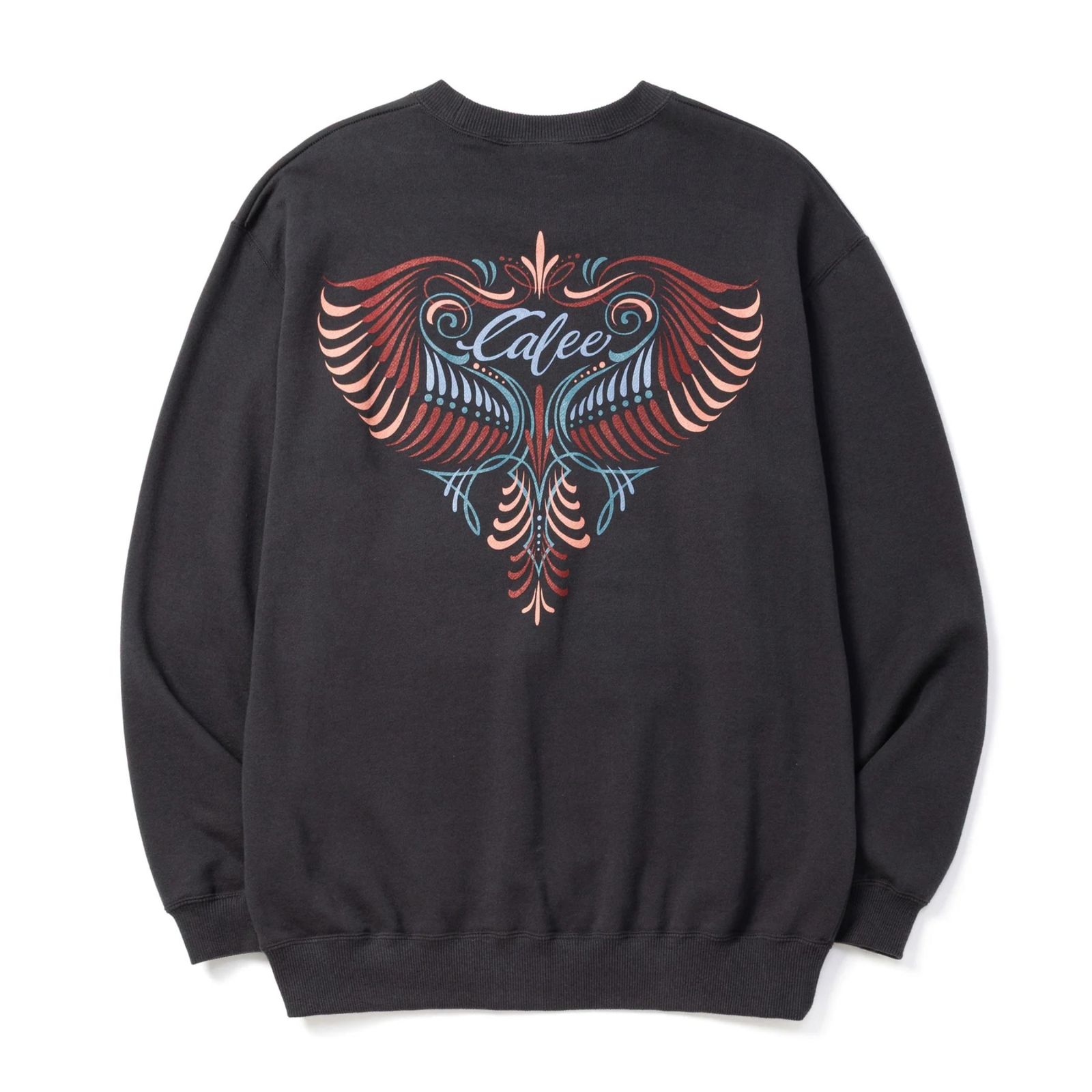 EAGLE PINSTRIPING CREW NECK SW ＜NATURALLY PAINT DESIGN＞ (INK BLACK)｜スウェット トレーナー｜CL-26AWNT005