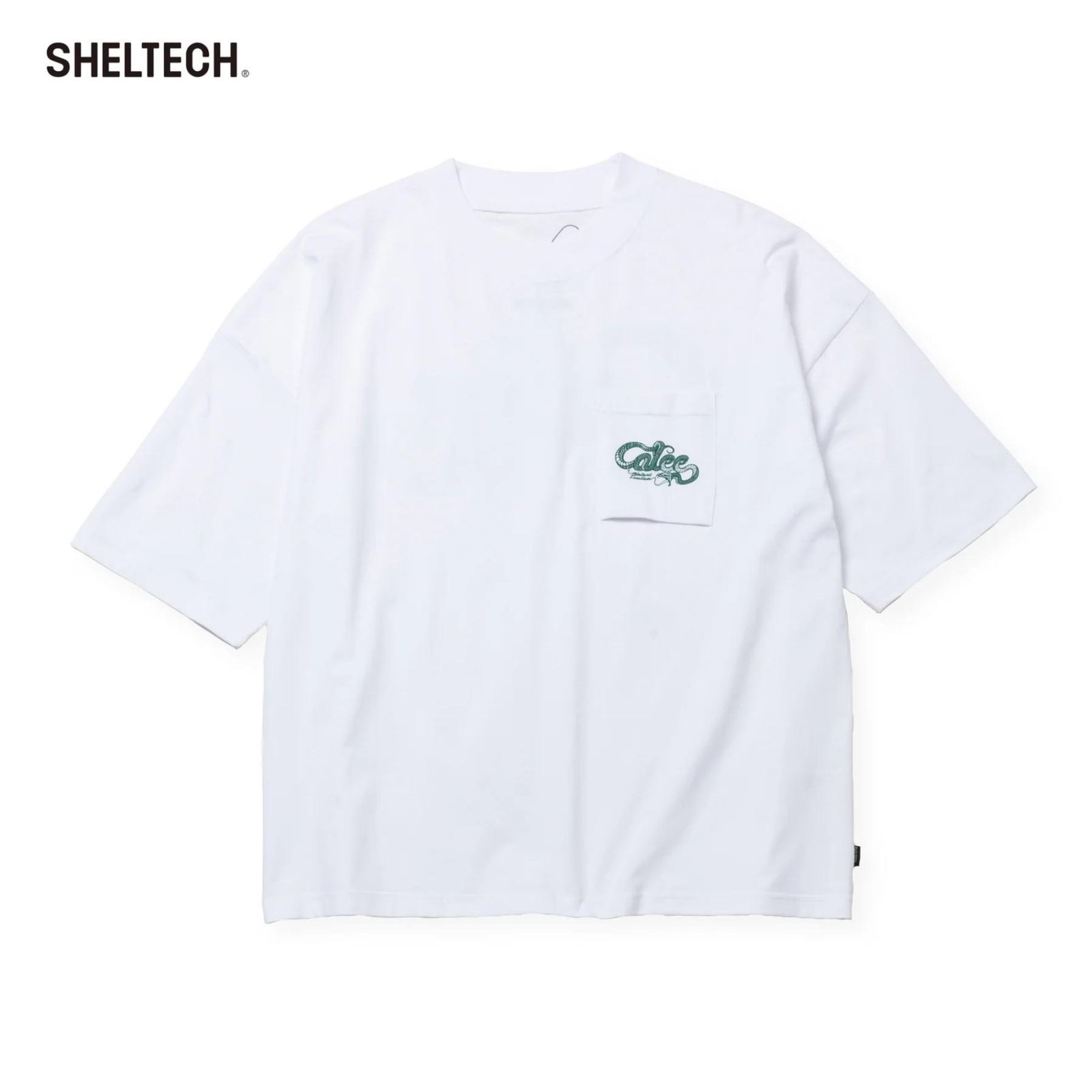 × SHELTECH®︎ CL SNAKE LOGO DROP SHOULDER TEE (WHITE) / シェルテック キャリー スネークロゴ ドロップショルダー 半袖Tシャツ