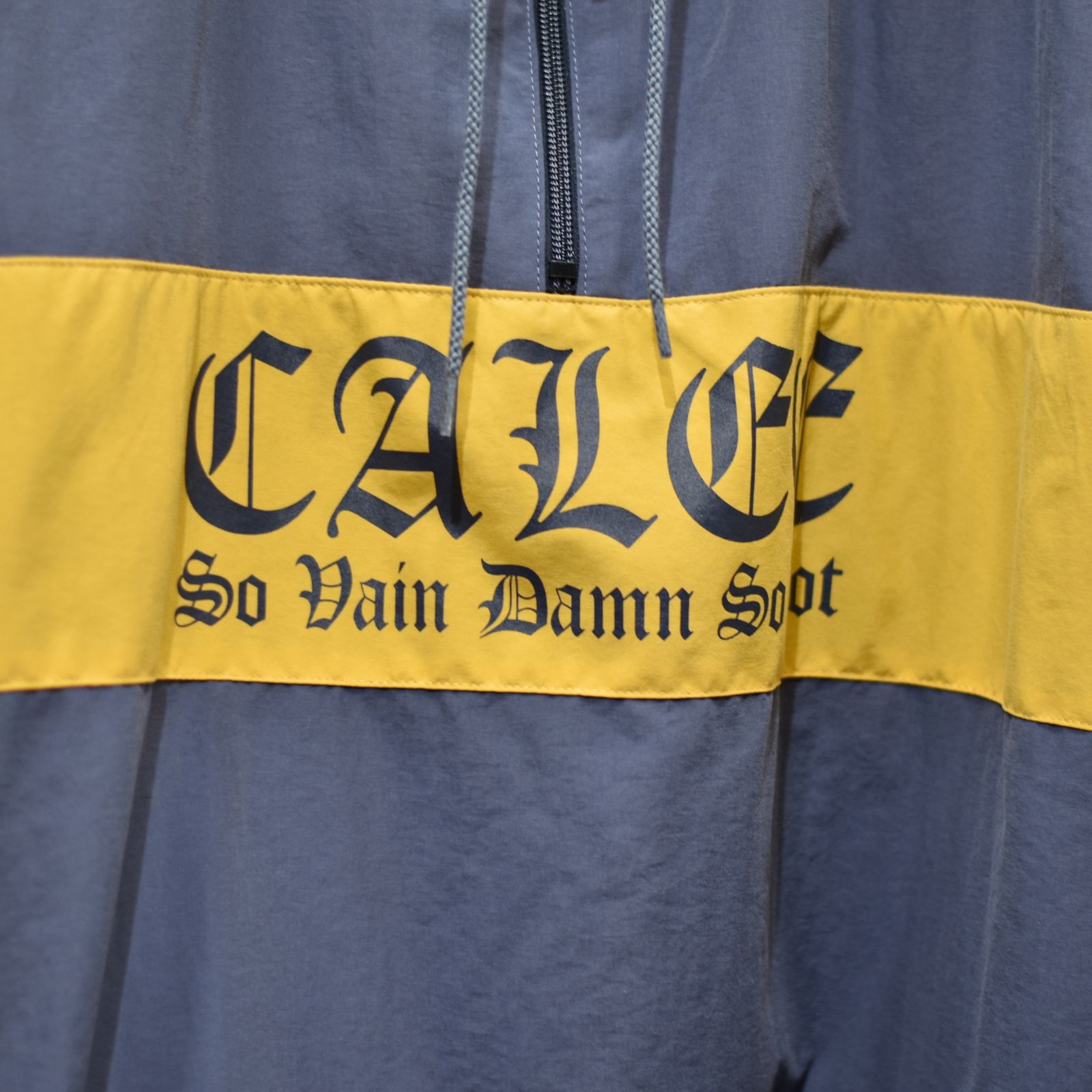 PEACH SKIN NYLON CALEE LOGO ANORAK PARKA (DARK PURPLE)