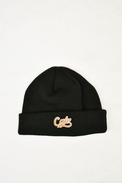 ACRYLIC KNIT CAP (BLACK/RED)