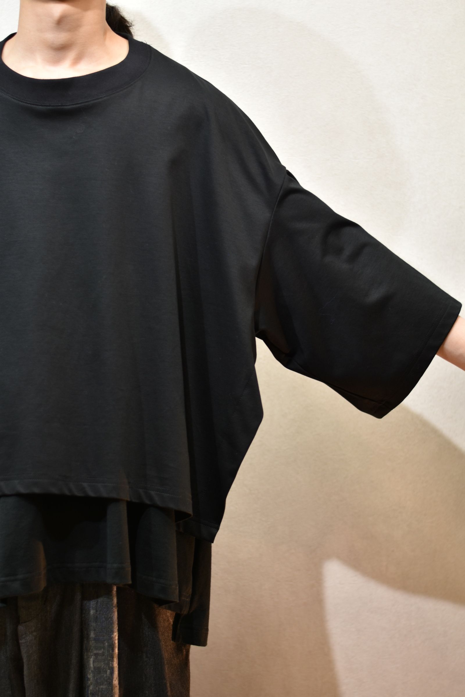 予約商品 / ショートレングス&スーパーワイズTシャツ / LB22SS-TE05-PL (BLACK) / 納期:2月末