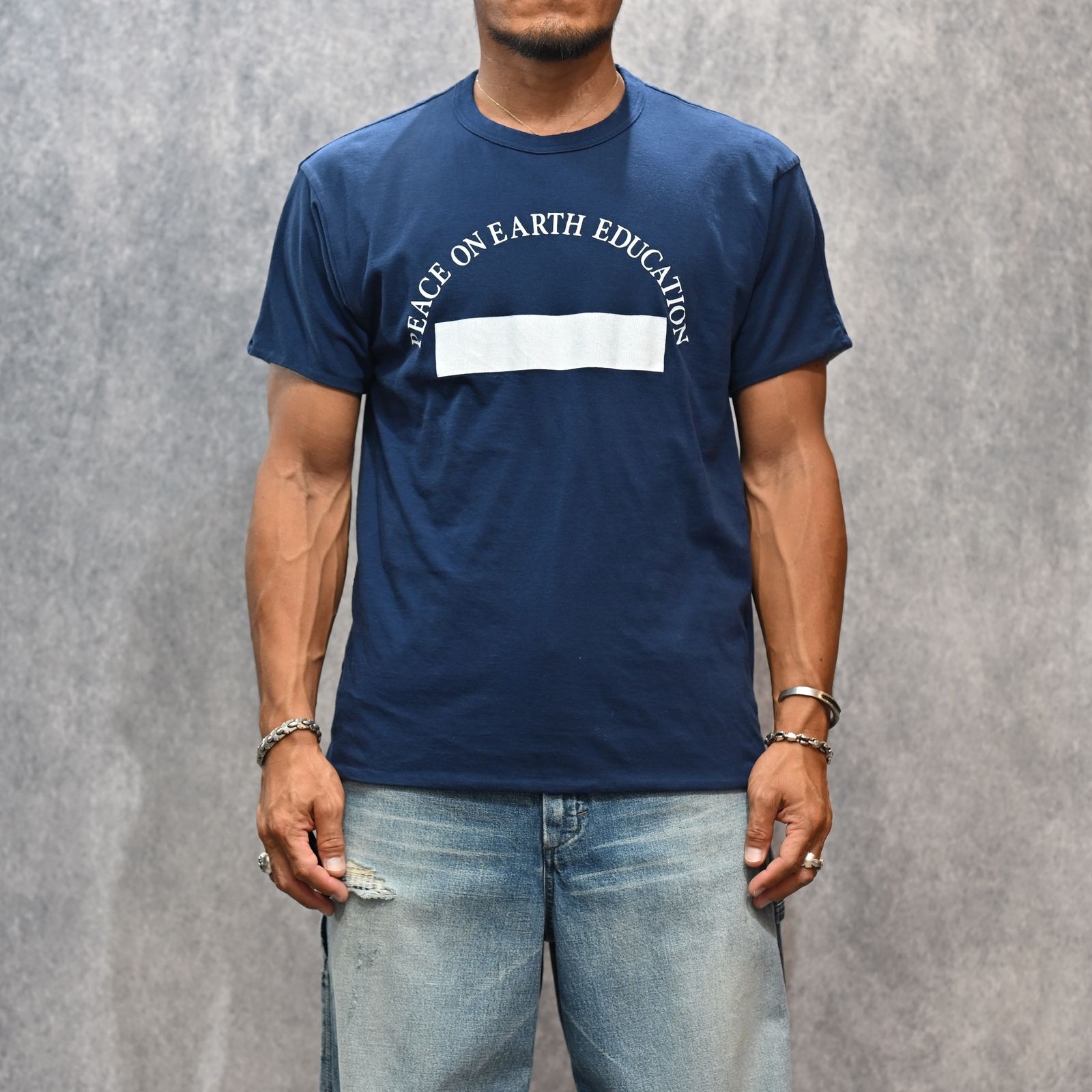 Reversible T-SH （BLU） / リバーシブル プリントTシャツ （ブルー） 2508-4001