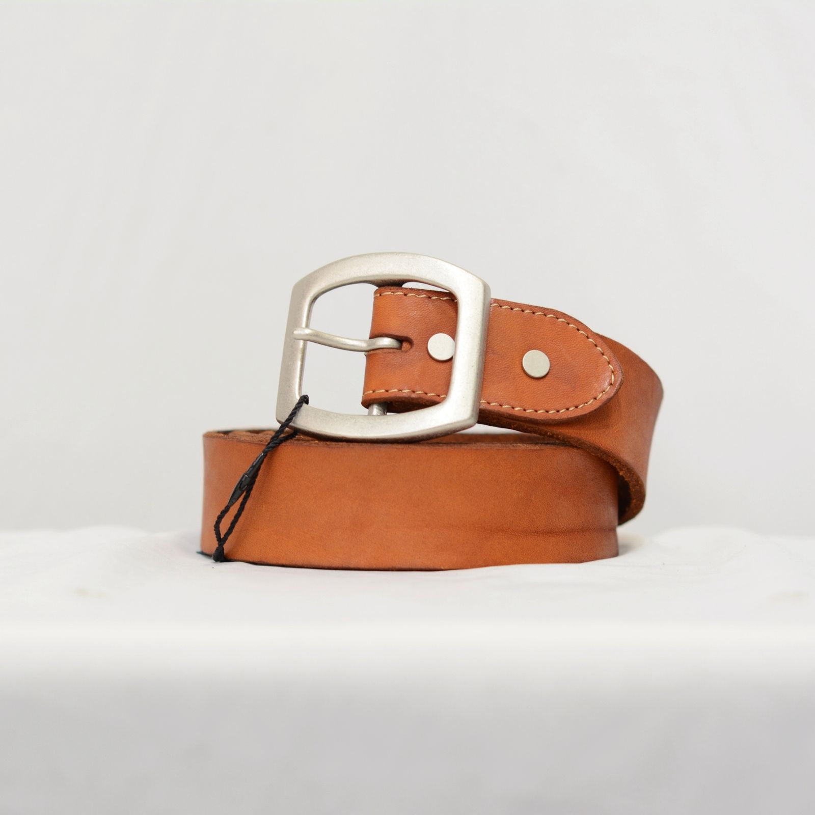 ダブルショルダーレザー 製品染めベルト （BROWN）