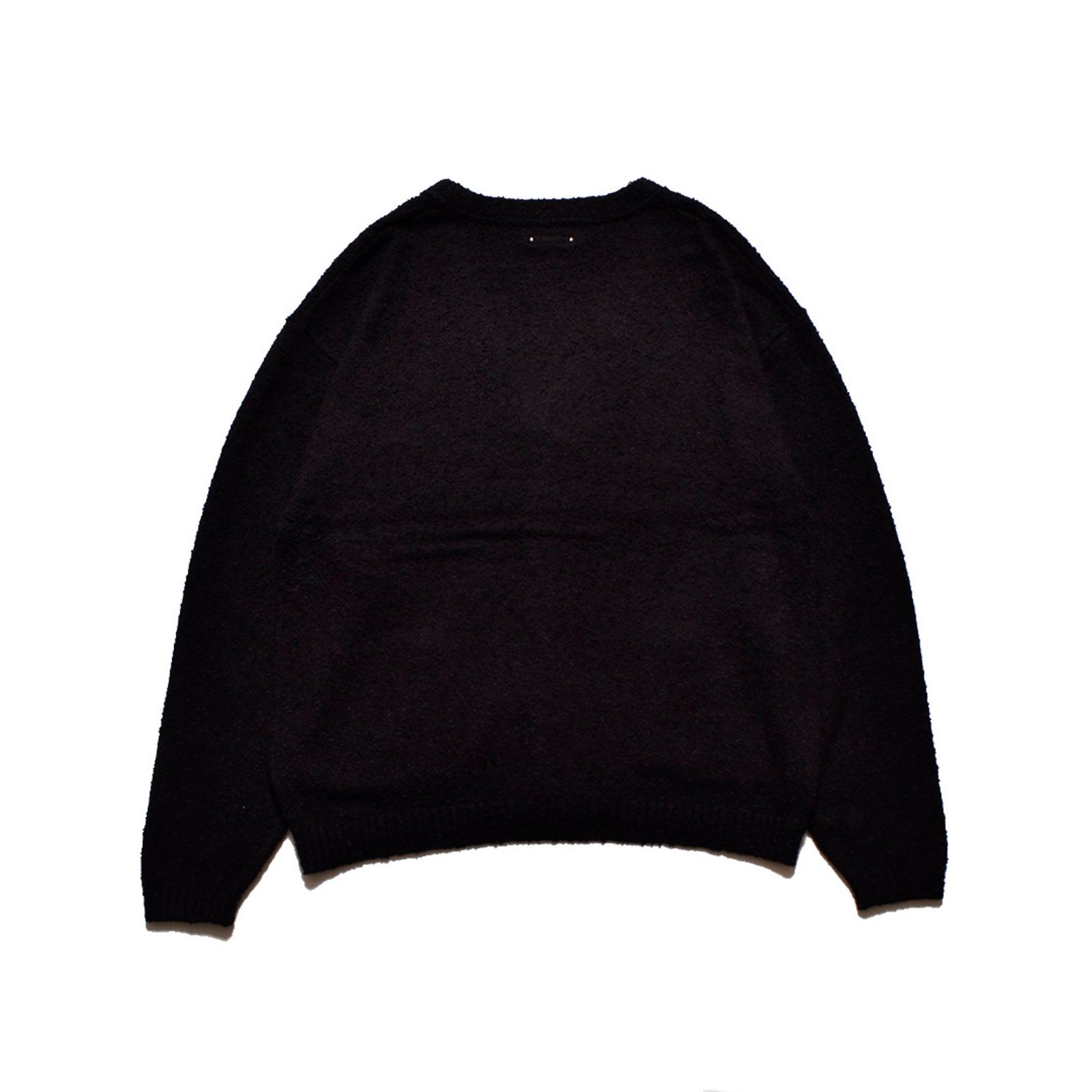 Grainy Cotton Knit Cardigan （BLK） / コットン カーディガン （ブラック）