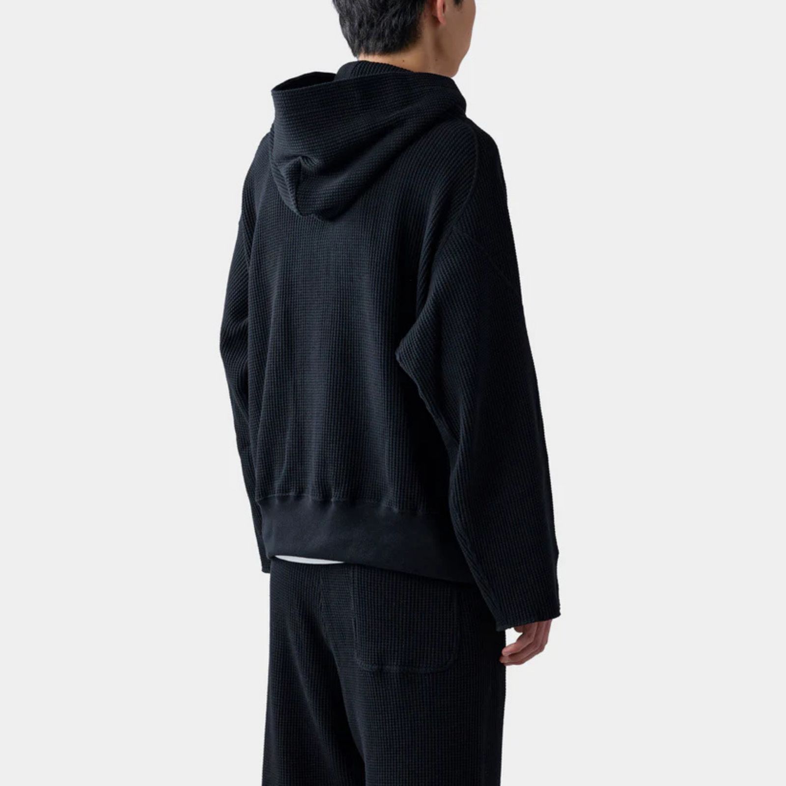 HF thermal hoodie （BLACK）｜サーマル パーカー （ブラック）｜HF-07