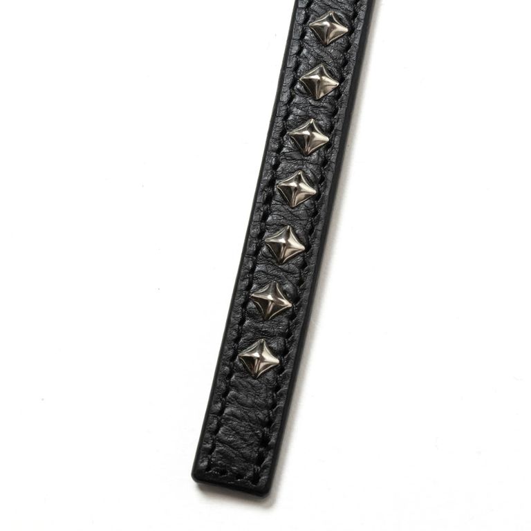 ゲレンデ様 CALEE キャリー レザーキーリング スタッズ STUDS 完売 CALEE - STUDS LEATHER SHORT KEY RING (BLACK) / スタッズ