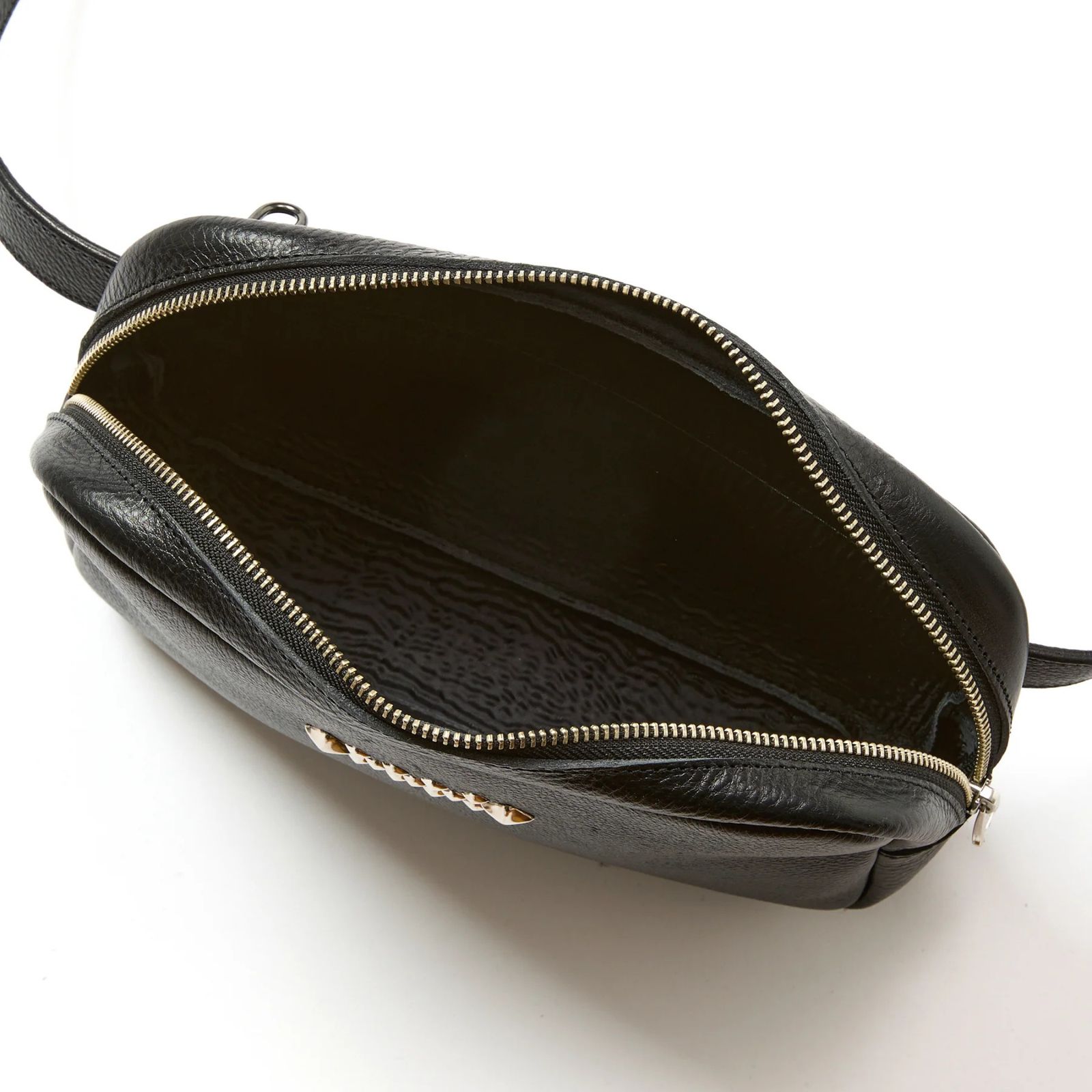 STUDS LEATHER BODY BAG (BLACK)｜ボディバッグ ウエストポーチ セカンドバッグ｜CL-25AW005LE