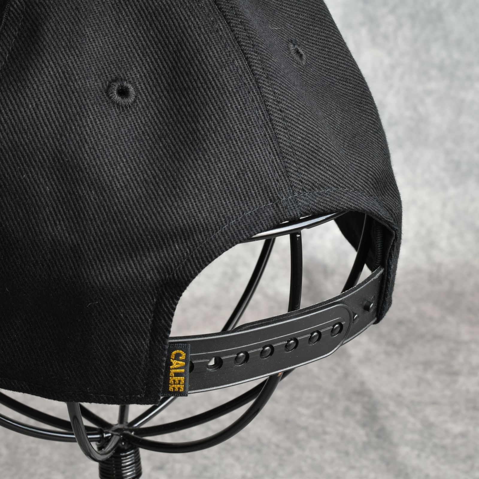 CALEE LOGO TWILL CAP (BLACK) / ツイル ベースボールキャップ