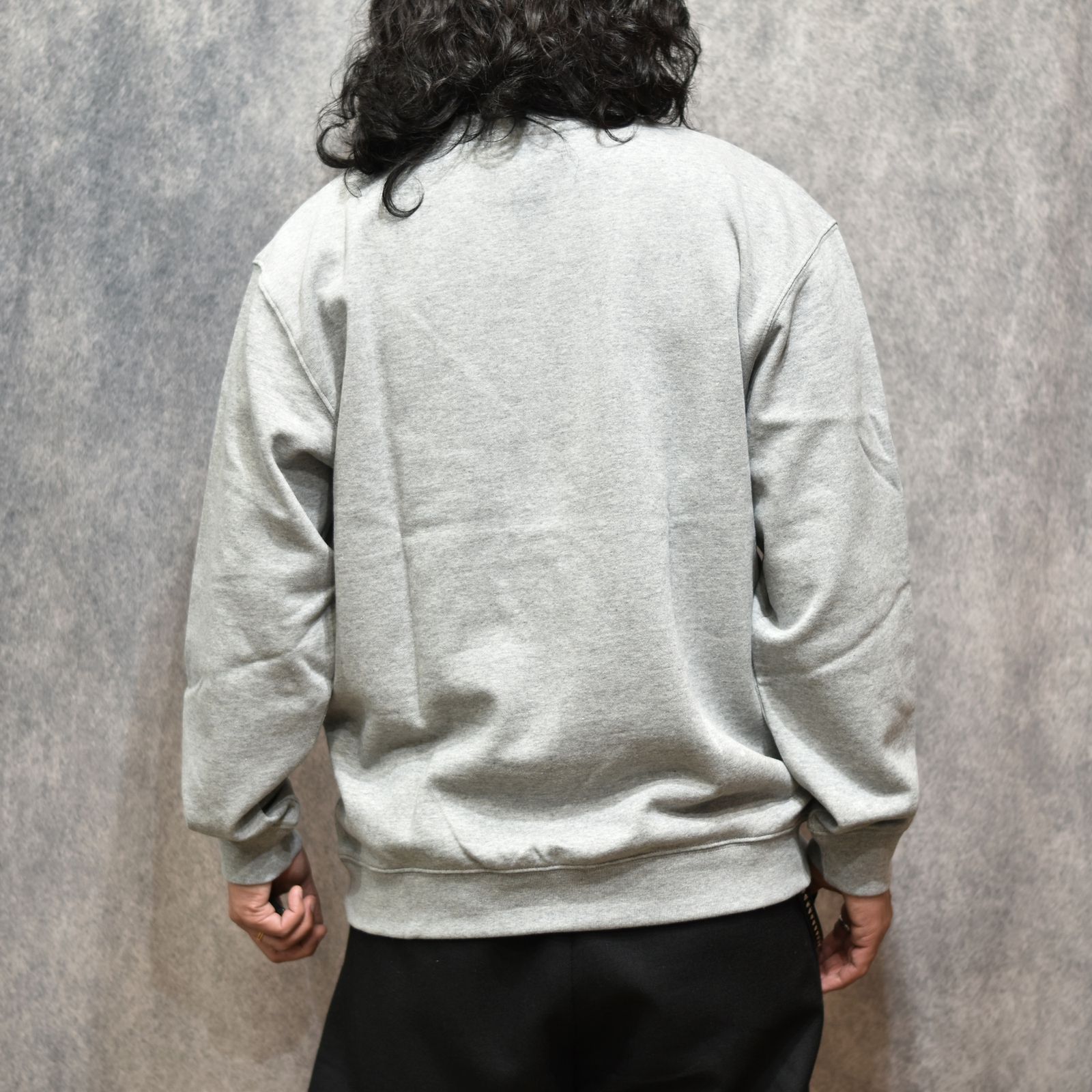 LOCAL CREW NECK SWEAT (MIX GRAY)｜プリント スウェット トレーナー｜CR-26SS008