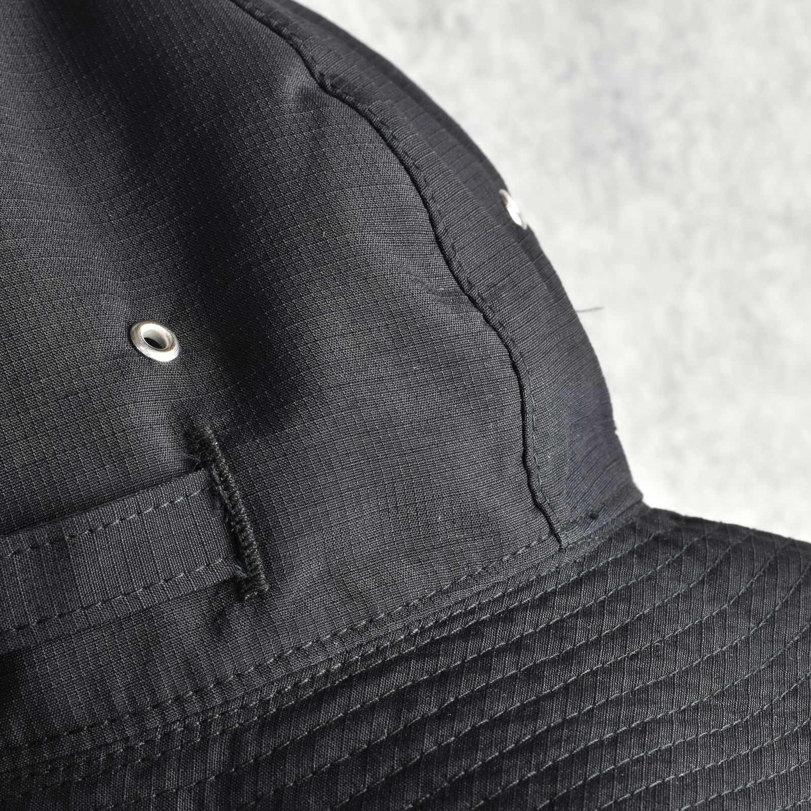 Double Face Sun Hat "NOVA" (BLACK＋GRAY) / ダブルフェイス リバーシブル サンハット