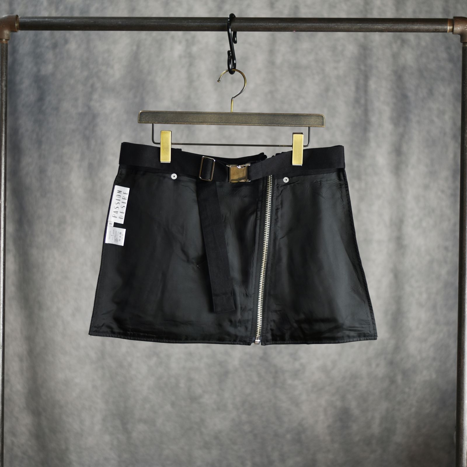 COTTON BIKER APRON (BK) / バイカー エプロン 巻きスカート ボディバッグ