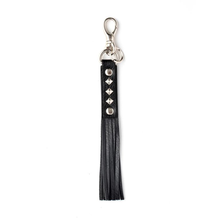 CALEE - STUDS LEATHER ASSORT KEY RING <TYPE I> A (Black CALEE - STUDS LEATHER ASSORT KEY RING <TYPE I> A (Black