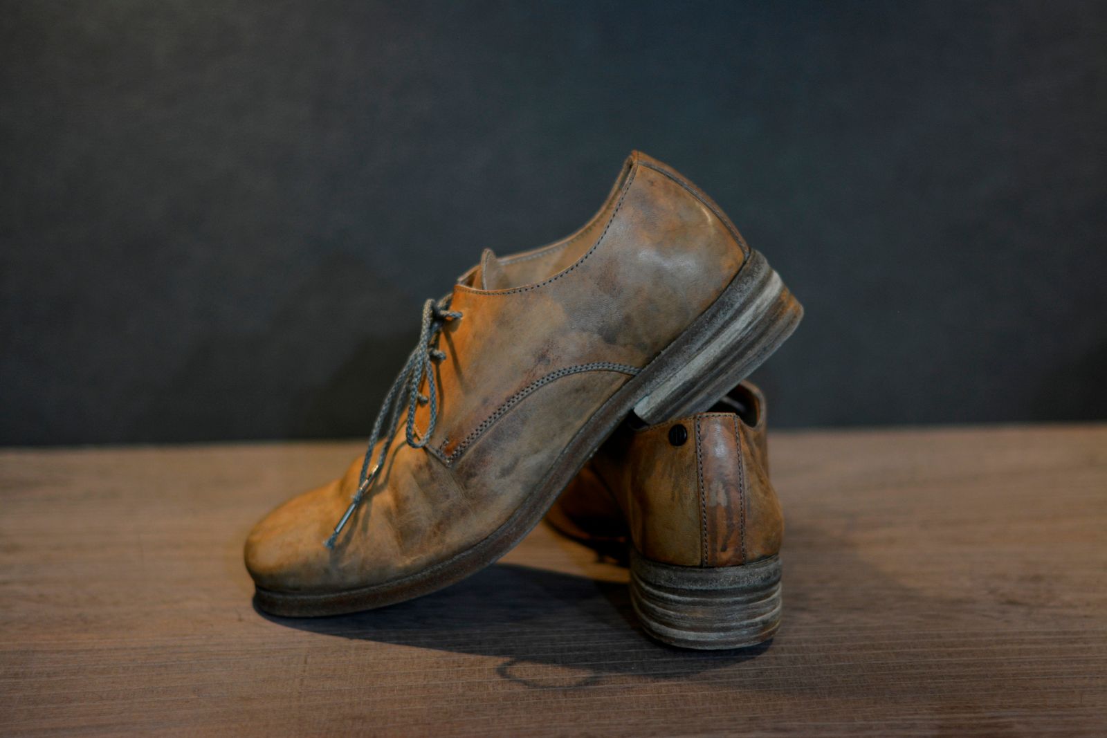 HORSE LEATHER DERBY #2 LINED LEATHER SOLES HAND DYED