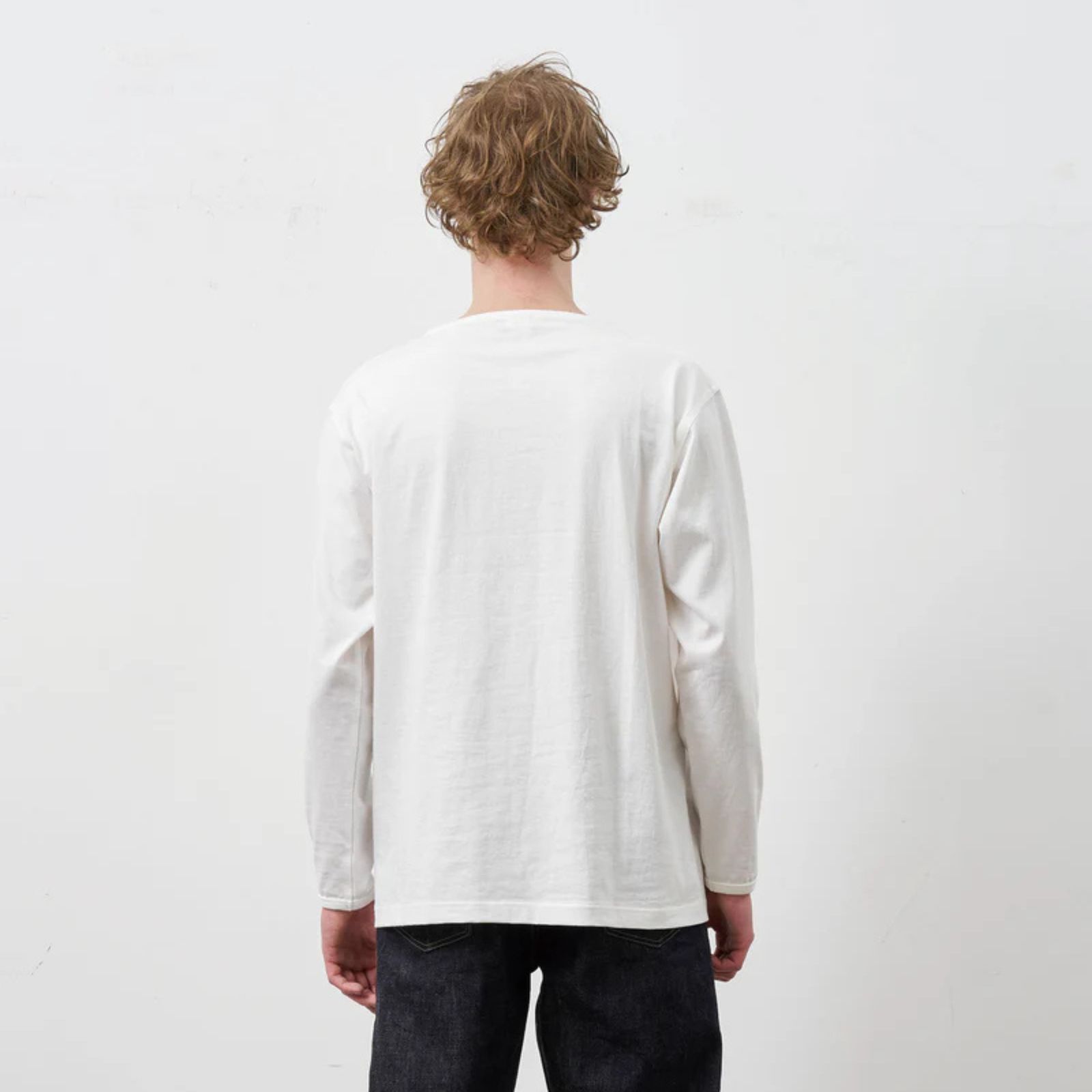 HENLEY NECK L/S TEE （WHITE）｜ ヘンリーネック ロングスリーブ （ホワイト） 602-261-15