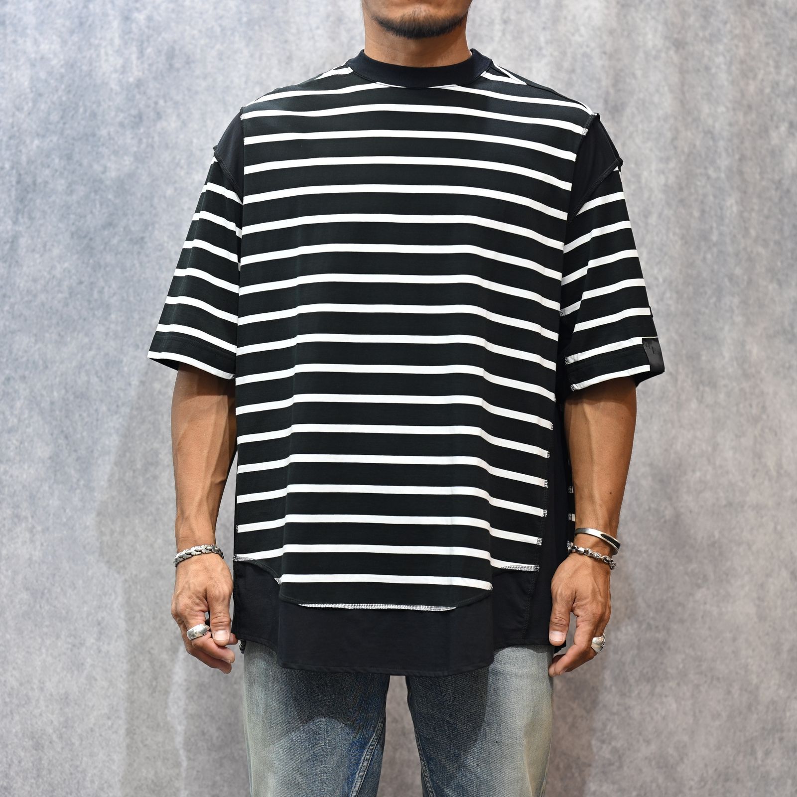 N.HOOLYWOOD ボーダーTシャツ 2251-CS13-027_1BKBO_4c721b2c-