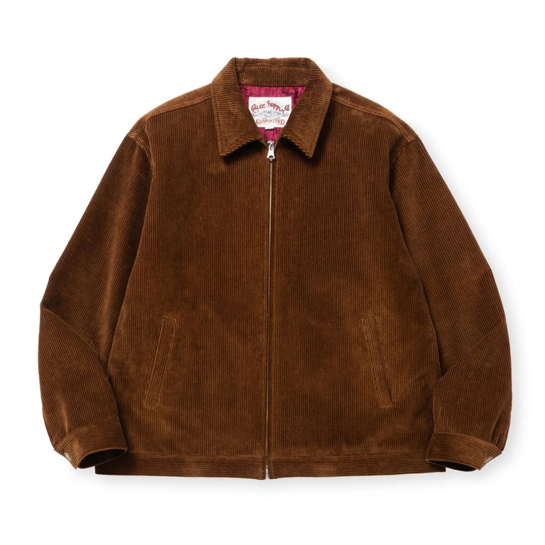 CALEE - 8w CORDUROY SWINGTOP (BROWN) / コーデュロイ スウィングトップ ジャケット | chord online store CALEE - 8w CORDUROY SWINGTOP (BROWN) / コーデュロイ スウィングトップ ジャケット | chord online store