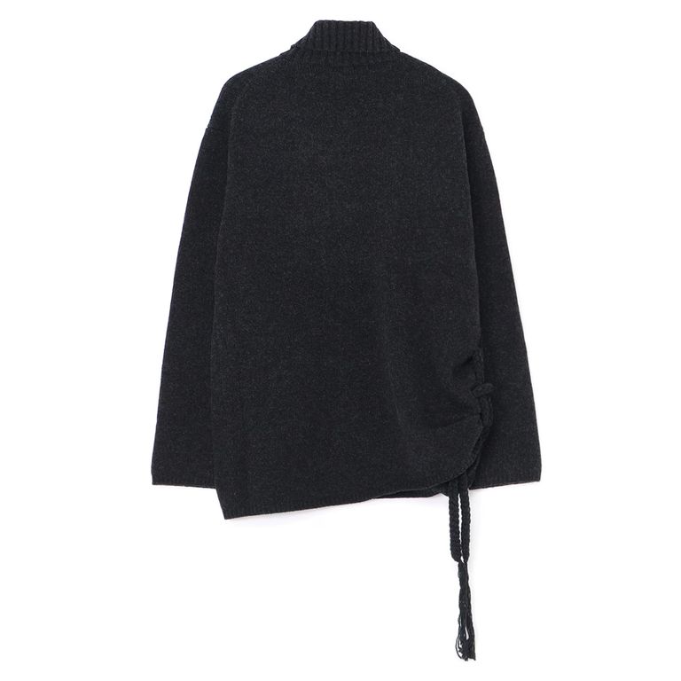 yohji yamamoto - SIDE STRING DETAIL TURTLENECK （GRAY） タートルネック ニット | chord  online store