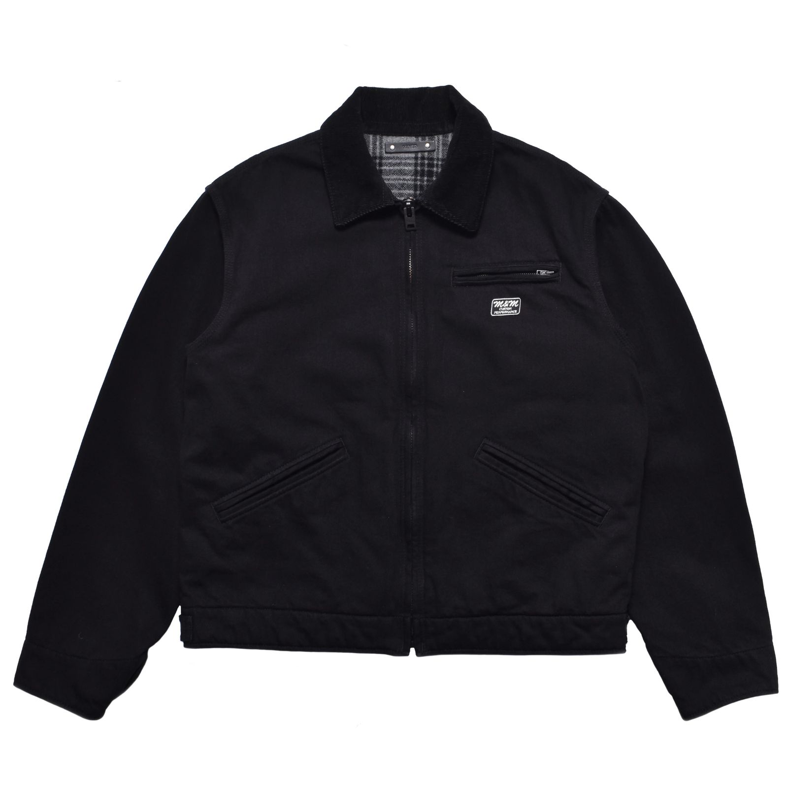 × M&M CUSTOM PERFORMANCE Black Denim Detroit Jacket （BLK）｜× エムアンドエムカスタムパフォーマス ブラックデニム デトロイトジャケット｜MND-MM81