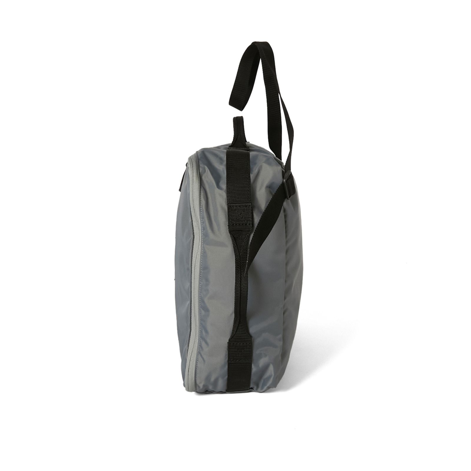 POUCH WITH STRAP （GRAY） / ファスナー ポーチ バッグ （グレー） / 9251-AC02