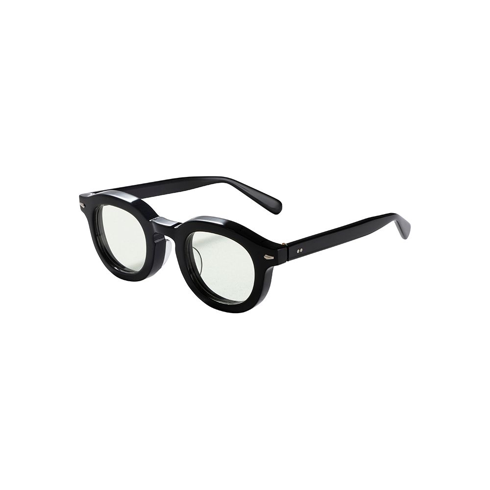 CALEE - B/W Type glasses -Classic model- (Black.Green) / ボストン