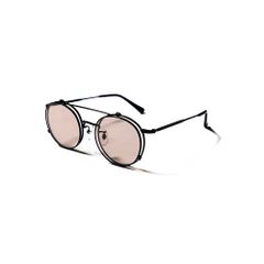 Flip up type circle metal glasses -Limited- (Black.Brown) / フリップアップタイプ サークルメタル グラシズ -限定カラー-
