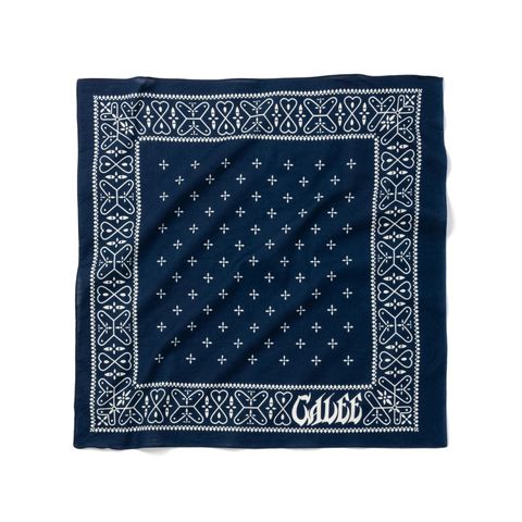 CROSS BANDANA (NAVY)｜クロス柄 バンダナ｜CL-26AWCRS004