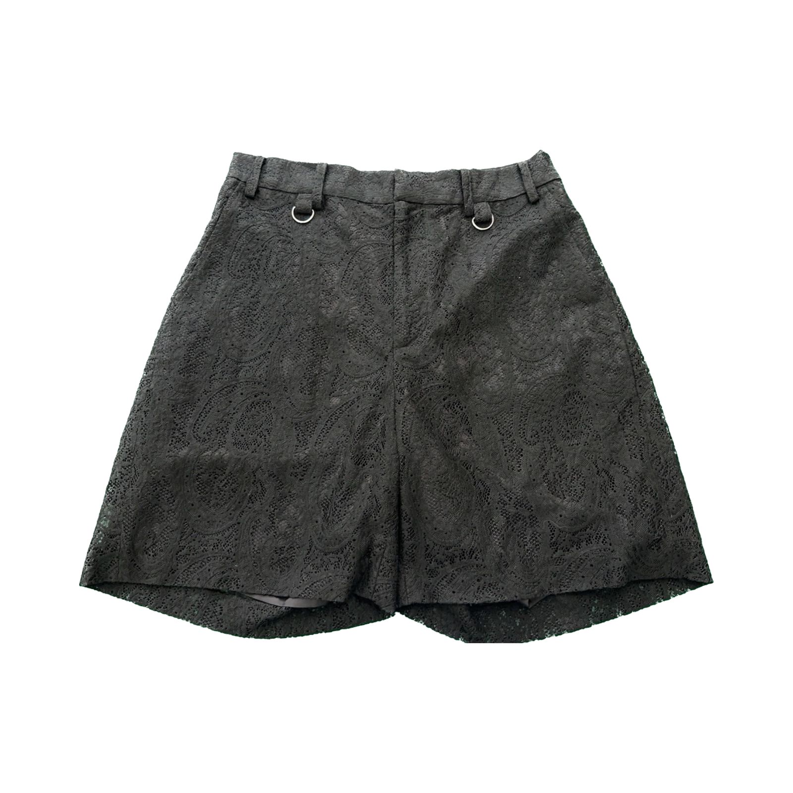 PAISLEY LACE SHORTS (BK) / ペイズリー レース ショートパンツ