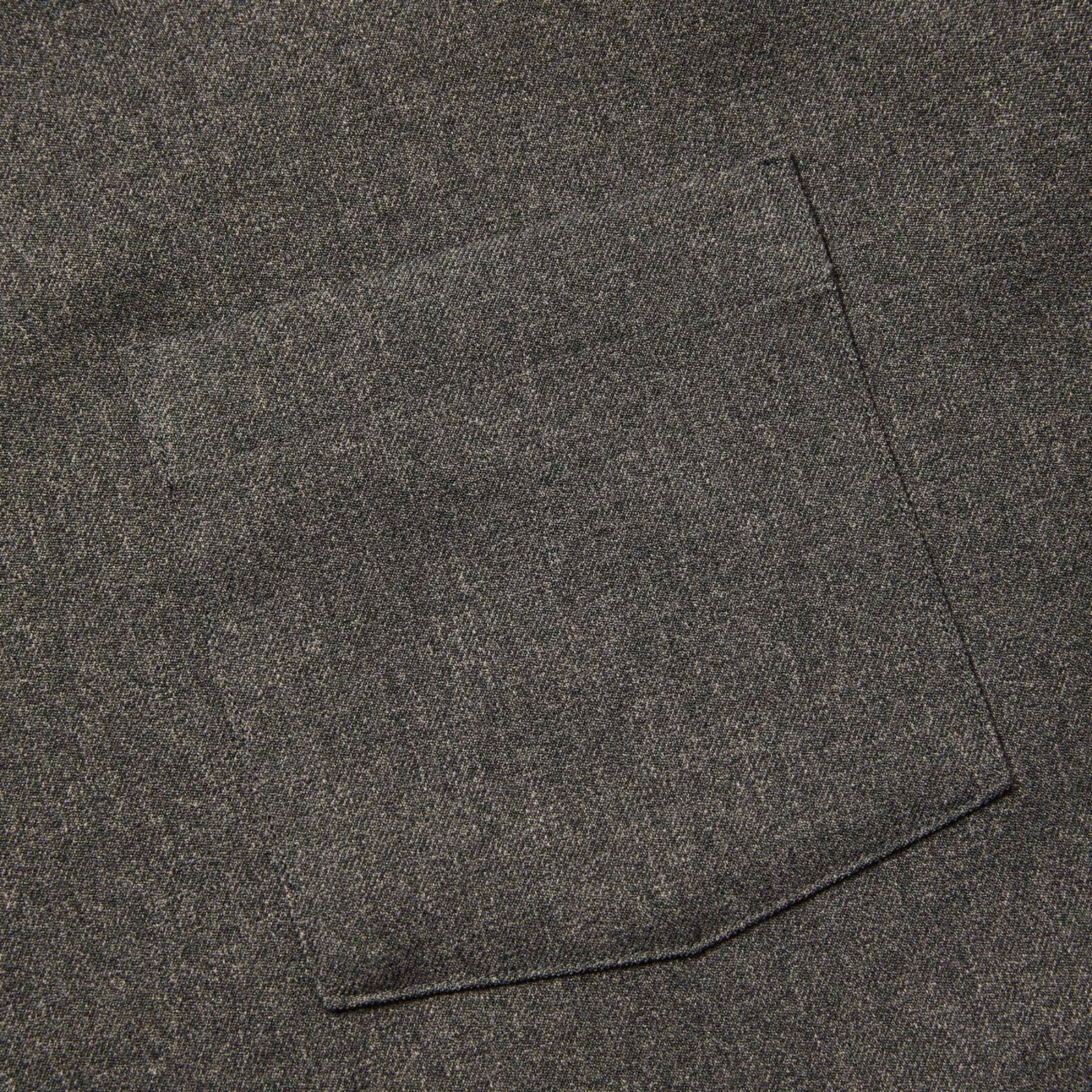 "BLATANT LOCALISM" OPEN COLLAR ROUND L/S SH (CHARCOAL)｜オープンカラー ラウンド 長袖シャツ｜CL-25AW038