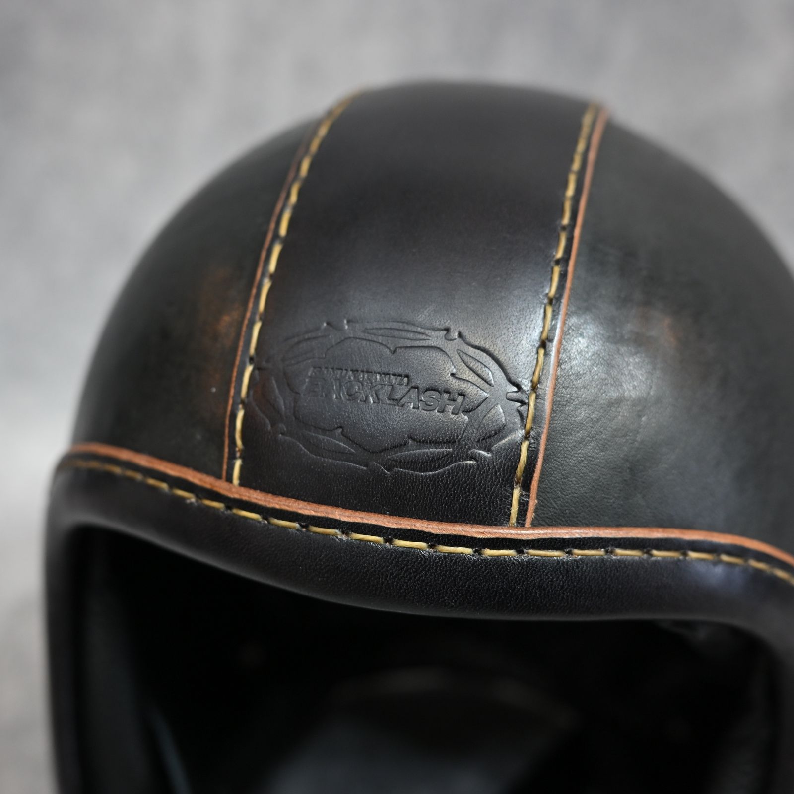 × TT＆Co. ジェットヘルメット （BLACK×BROWN）｜500-TX-BA-TYPE-1