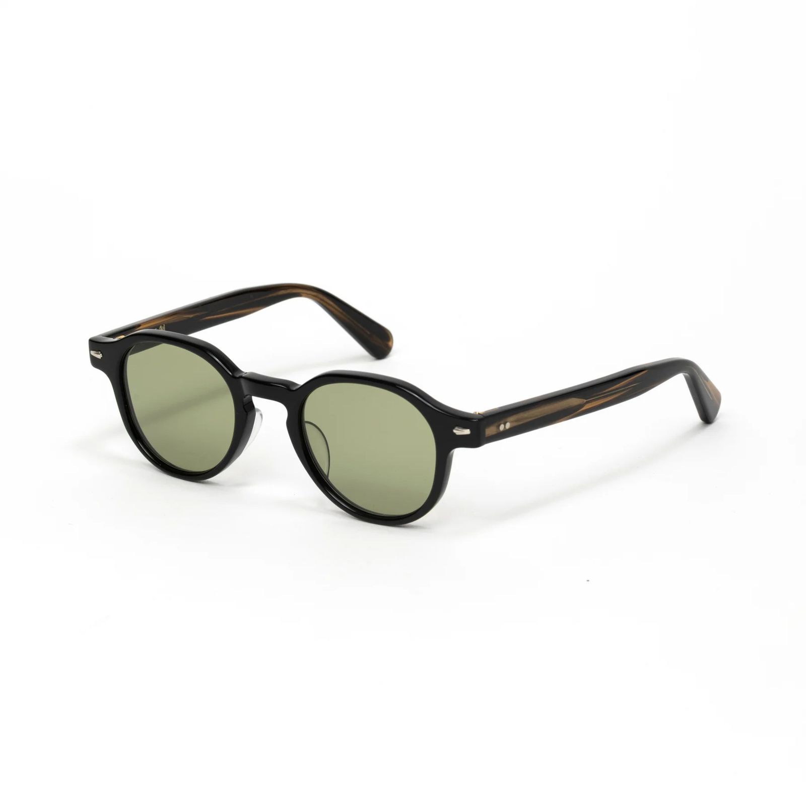 BOSTON TYPE GLASSES (BLACK DEMI / KHAKI)｜ボストン サングラス｜CL-26SS003G