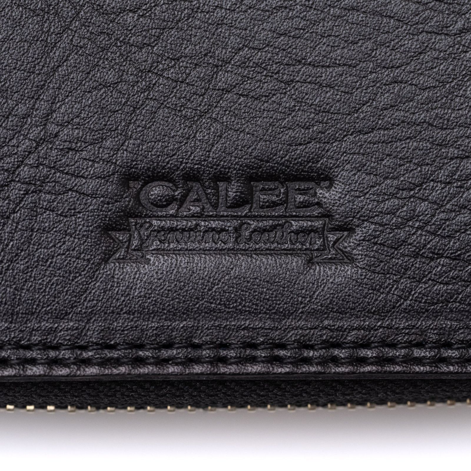 PLANE LEATHER ROUND TYPE ZIP LONG WALLET ＜STUDS CHARM＞ (BLACK) / ラウンドジップ 長財布 <スタッズチャーム>