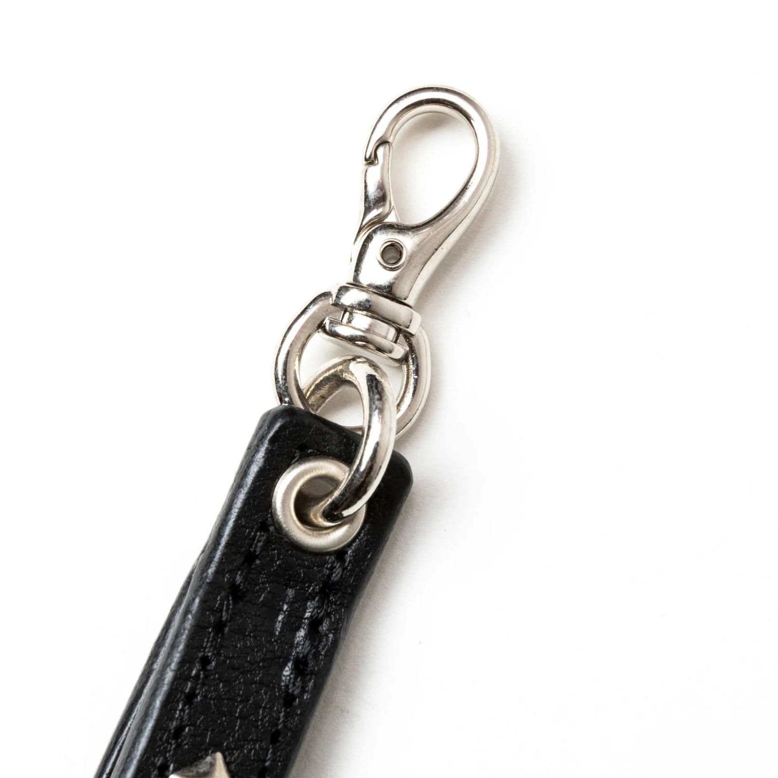 STUDS LEATHER WRIST STRAP (BLACK) / スタッズレザー リストストラップ