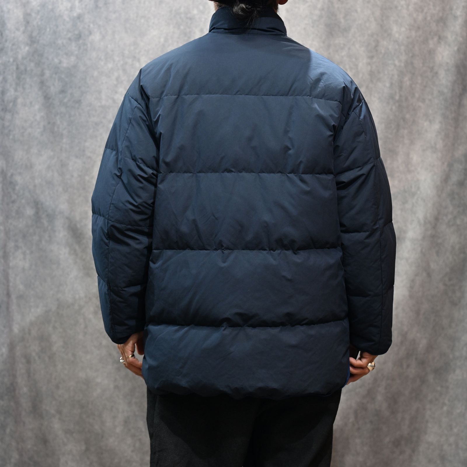 WEATHER CHINESE DOWN JACKET （NAVY）｜チャイナ ダウンジャケット （ネイビー） PC-026-2441-41