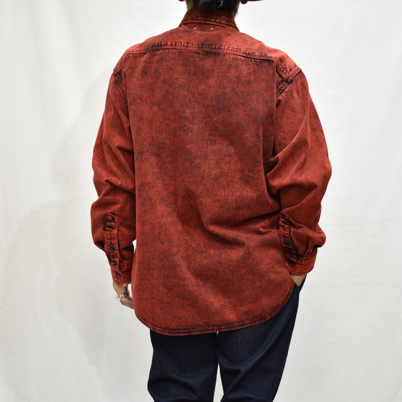 MINEDENIM - Bleach Overdyed Denim Over SH | chord online store