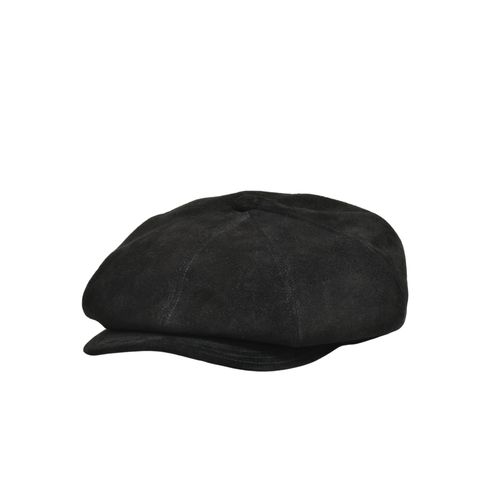 × The Letters Horsehide Suede Casquette "LETTERBOY" (BLACK)｜× レターズ ホースハイド スエード キャスケット｜Z01005