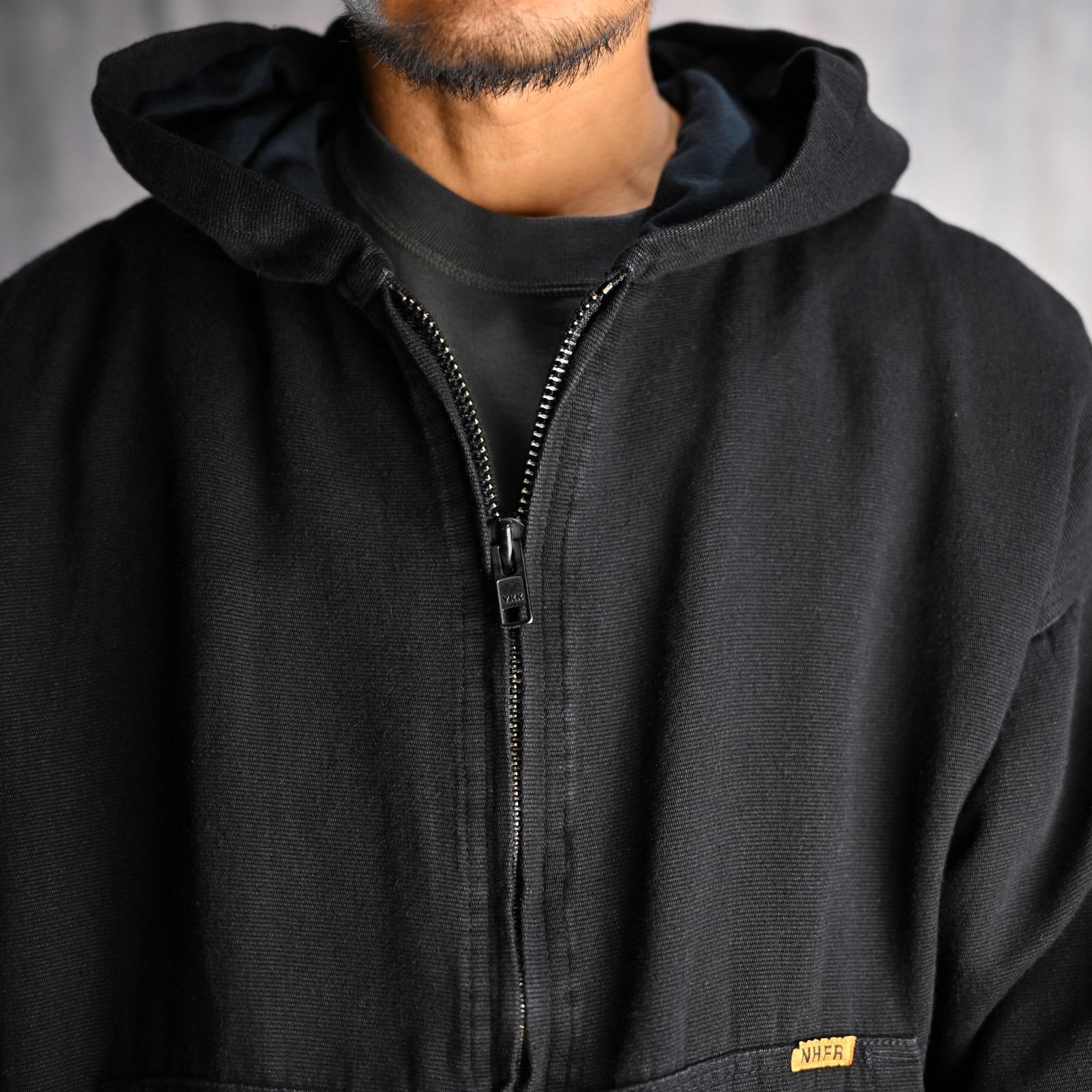 HOODIE BLOUSON (BLACK) -  フーディーブルゾン （ブラック） 1242-BL02-001