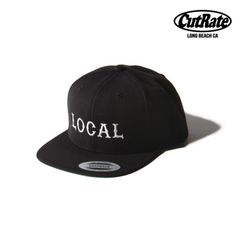 CLASSIC LOCAL LOGO EMBORIDERY CAP (BLACK × WHITE) / ロゴ刺繍 ベースボールキャップ